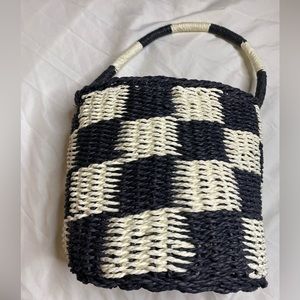 COPY - Black and white mini bucket bag